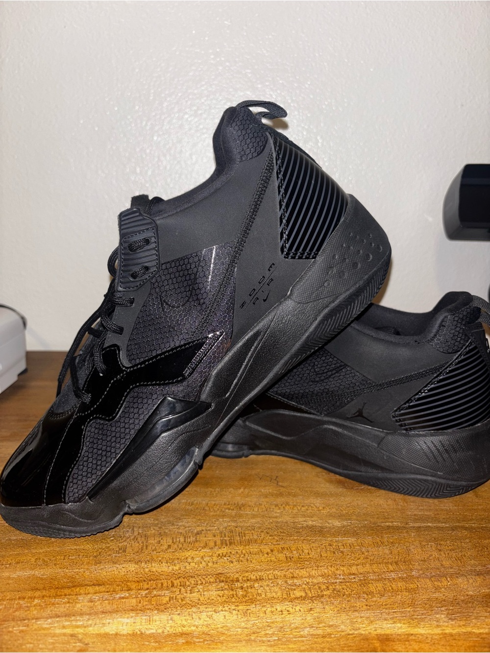 Jordan Men's Shoes Nike Zoom '92 Black worn once - Picture 6 of 6